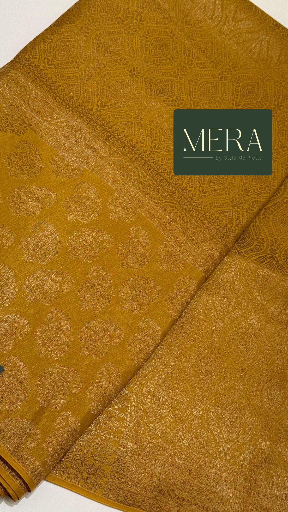 PURE CREPE SILK WITH BROCADE WEAVING