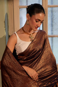 PURE CREPE SILK WITH BROCADE WEAVING